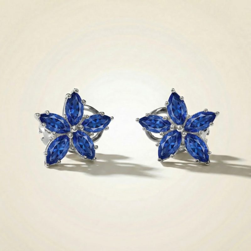 blue flowers earrings — invest liquid