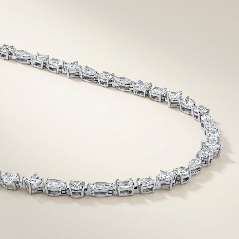 necklace tennis modern — aesthetic