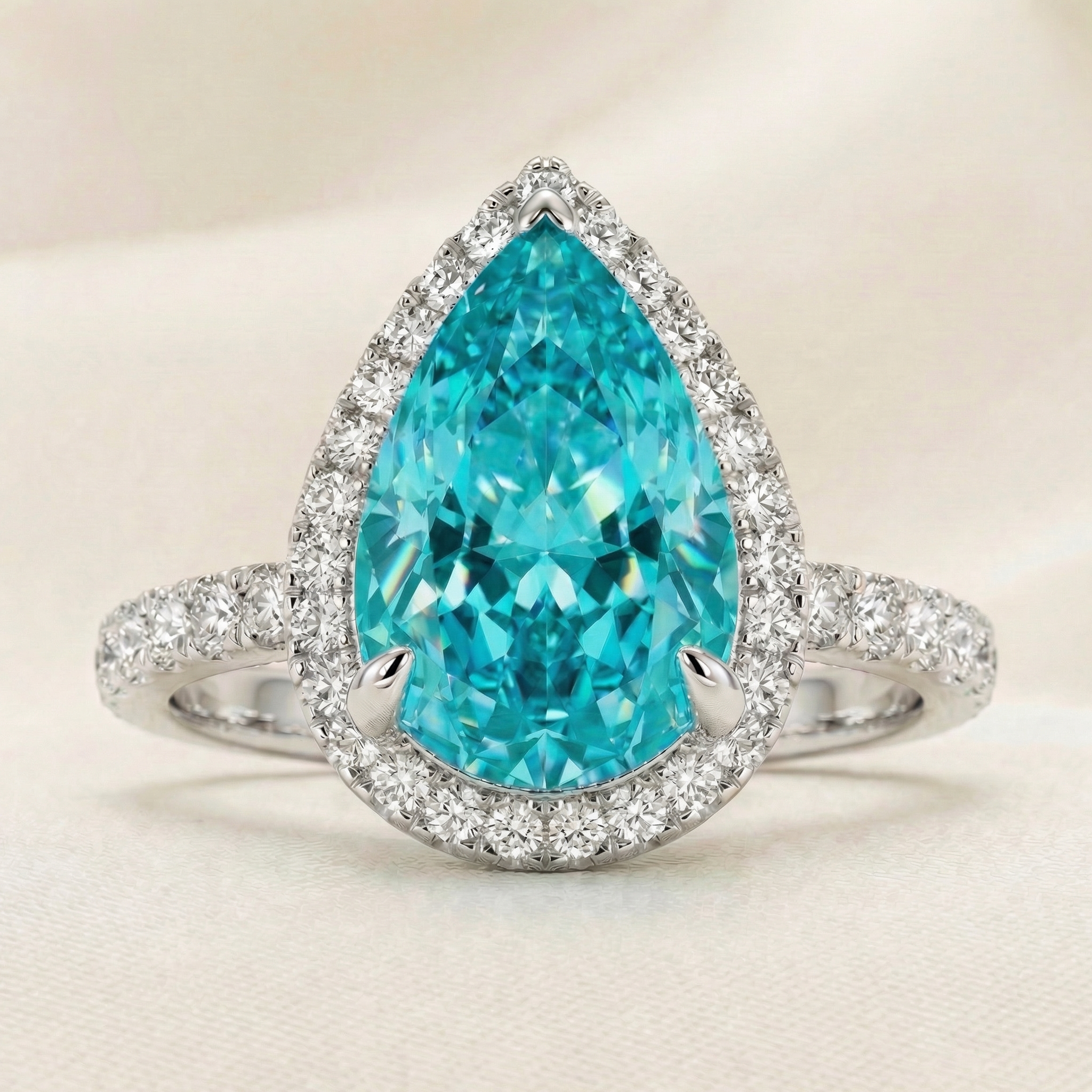 pear ring paraiba — aesthetic pear ring paraiba — aesthetic